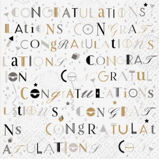 Picture of NAPKINS - CONGRATULATIONS 20PK